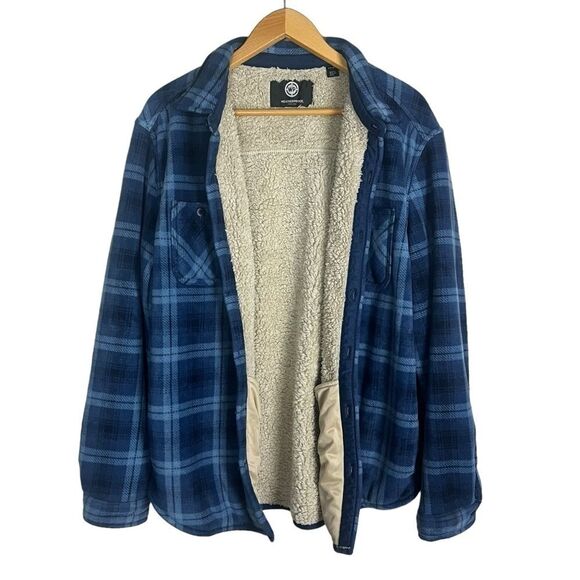 Weatherproof Blue Flannel Plaid Size XXL - Picture 6 of 10